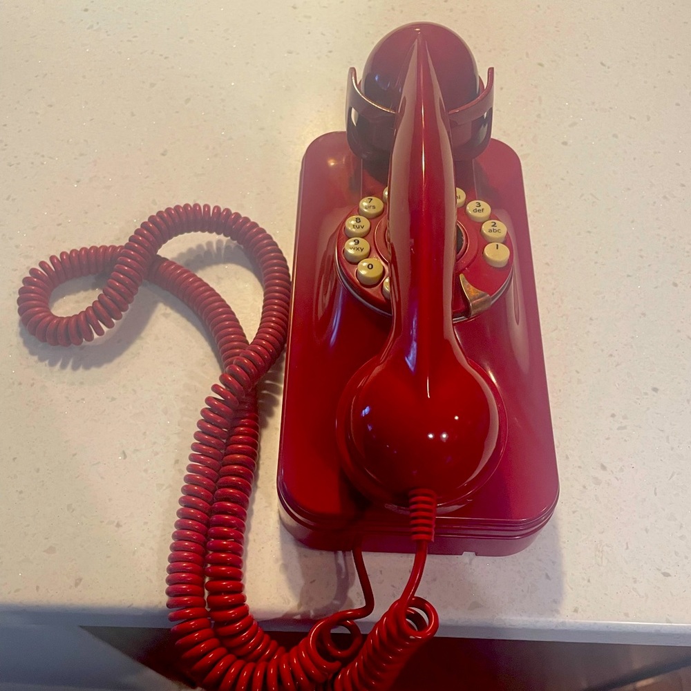 Old fashioned land line telephone